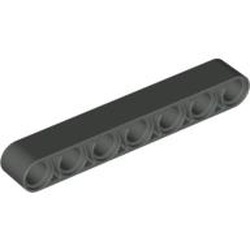 32524-10G Technic, Hefbalk 1x7 dik donker, grijs (klassiek) gebruikt *1DT00