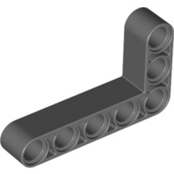 32526-85G Technic, Hefbalk 3x5 L-vorm dik grijs, donker (blauwachtig) gebruikt *1D000
