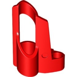 32527-5G Technic, Sierpaneel # 5 Small Short, Large Hole, Side A rood gebruikt *5K000