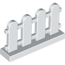33303-1 Hek met verticale planken 1x4x2 wit NIEUW *1L000