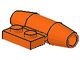 3475-4G Motor met zijplaat 1x2 oranje gebruikt *1D039