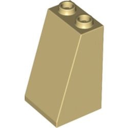 3684-2G Dakpan 75 graden 2x2breedx3 (open of dichte noppen) crème gebruikt *1D025