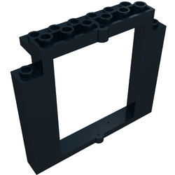40253-11G Deur 2x8x6 Swivel Frame zonder bodemnoppen zwart gebruikt *