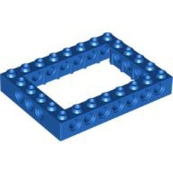 40345-7 Technic, steen 6x8 Open Center blauw NIEUW *