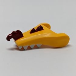 40934pb03-110 Drakenhoofd (ninjago) kaak met witte tanden oranje, lichthelder NIEUW *0D000