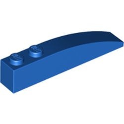 42022-7G Dakpan 6x1 gebogen met twee noppen blauw gebruikt *1D037