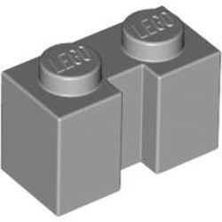 4216-86G Steen 1x2 met sleuf grijs, licht (blauwachtig) gebruikt *1L040