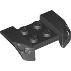 44674-11G Plaat 2x4 met spatbord, vleugels, overhang lamp zwart gebruikt *6K05