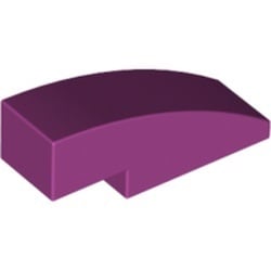 50950-71G Dakpan gebogen 1x3 magenta gebruikt *1D035
