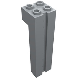 6056-86 Steen 2x2x6/1x2 basis met gleuven grijs, licht (blauwachtig) NIEUW *