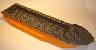 62791c01-4G Boot 51x12x5 met donkerblauwgrijs dek (pakketzending) oranje gebruikt *