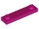 92593-71 Platte plaat 1x4 twee noppen buitenkant magenta NIEUW *1B352
