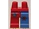 970d11pb01-5 Rode heupen, blauw en rood been met patch (Clown) rood NIEUW *2B000