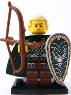 col03-9 Elf met schild en pijl en boog (groot) NIEUW *0M0000
