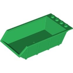 15455-6 Laadbak 4x6 hoog dichte noppen (Tipper) groen gebruikt *1R0000