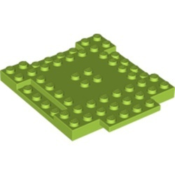 15624-34 Steen, 8X8x2/3 met 1x4 inkepingen en 1x4 plaat lime NIEUW *