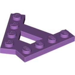 15706-157 A-vorm plaat 2 rijen 4 noppen lavender, midden NIEUW *1L223+4