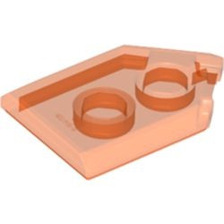 22385-98 Tegel 2x3 zeskantig transparant oranje NIEUW *5A074