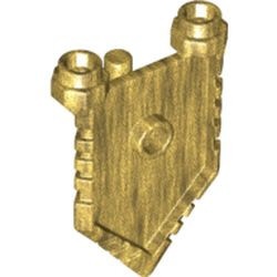 22408-115 Schild 6-hoekig goud, parel NIEUW *0L0000