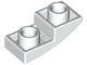 24201-1 Omgekeerde dakpan 2x1 rond wit NIEUW *1B105