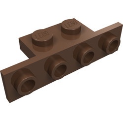 2436-8G Verbindingsplaat 1x2- 1x4 (kan ook 28802 zijn) bruin (klassiek) gebruikt *6K1
