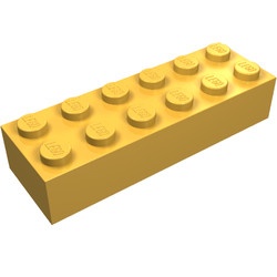 2456-110 Steen 2x6 oranje, lichthelder NIEUW *5K0000