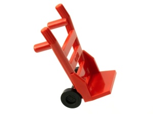 2495c01-5G Bagagekar MET wiel rood gebruikt *0M0000