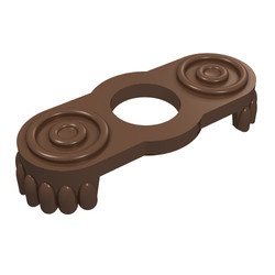 2526-8G Epaulette bruin (klassiek) gebruikt *