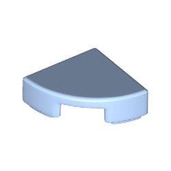 25269-105 Tegel 1/4 rond blauw, lichthelder NIEUW *5A078