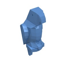 2546-42G Vogel kleine bek blauw, midden gebruikt *1E010