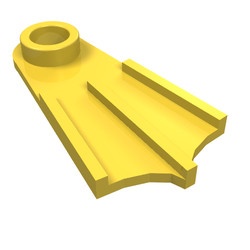 2599-3G Flipper (per stuk) (ook 10090) geel gebruikt *0M0000