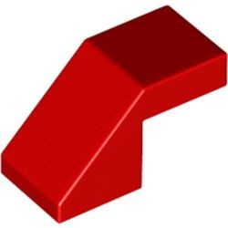 28192-5 Dakpan 45 graden 1x2 geknakt ZONDER NOP rood NIEUW *1B195