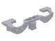 2871-86 Decoratief zijstuk voor treinmotor 9V (NIET voor radiografisch en bluetooth) grijs, licht (blauwachtig) NIEUW *0B068