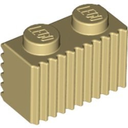 2877-2 Steen met grill horizontaal/andere kant verticaal crème NIEUW *1B041