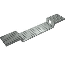 2972a-9G Trein/oplegger, basis 6x34 twee niveaus PAKKETZENDING lichtgrijs (klassiek) gebruikt *5L0000