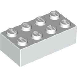 3001-1 Steen 2x4 wit NIEUW *5K0000