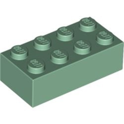 3001-48 Steen 2x4 groen, zandkleurig NIEUW *5K0000
