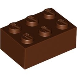 3002-88 Steen 2x3 bruin, roodachtig NIEUW *5K0000