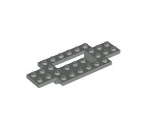 30029-9G Bodemplaat 10x4x2/3 gladde onderkant lichtgrijs (klassiek) gebruikt *3D0000