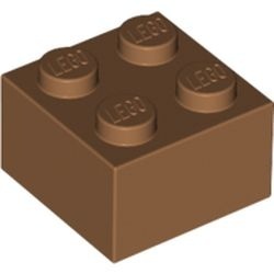 3003-150 Steen 2x2 caramel, midden NIEUW *5K0000