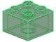 3003-20 Steen 2x2 transparant groen NIEUW *5K0000