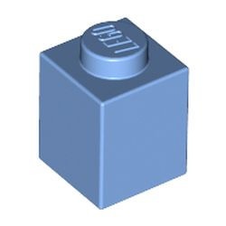 3005-42 Steen 1x1 blauw, midden NIEUW *1B002