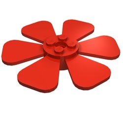 30078-5G Propellor 6 bladen 8x8 groot rood gebruikt *1D042