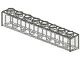 3008-12G Steen 1x8 transparant gebruikt *1A029
