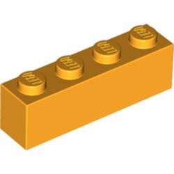 3010-110G Steen 1x4 oranje, lichthelder gebruikt *1A021