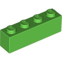 3010-36 Steen 1x4 groen, helder NIEUW *5K0000