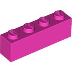 3010-47 Steen 1x4 roze, donker NIEUW *5K0000