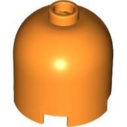 30151-4G Steen, 2x2x1 2/3 dome (hoog) oranje gebruikt *1R016
