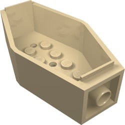 30163-2G Sarcophaag/doodskist, zonder deksel crème gebruikt *5K000