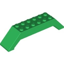 30180-6 Dakpan 45 graden dubbel 10x2x2 (2xknik) groen gebruikt *1D015